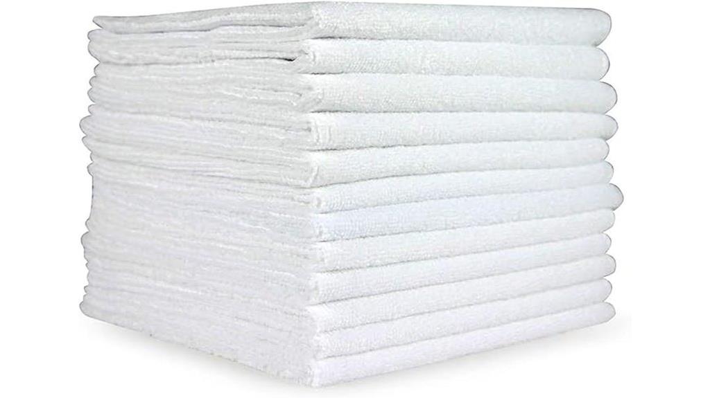 twelve microfiber cleaning cloths