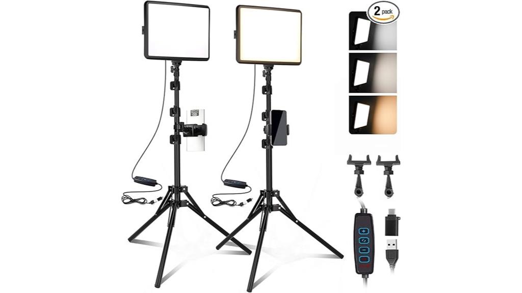 two led video lights