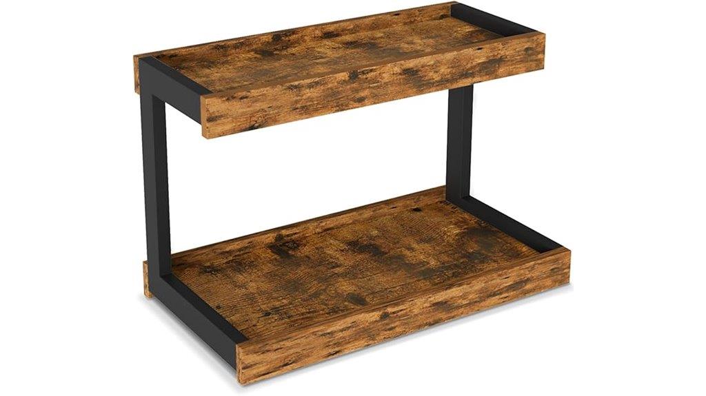 two tier spice rack