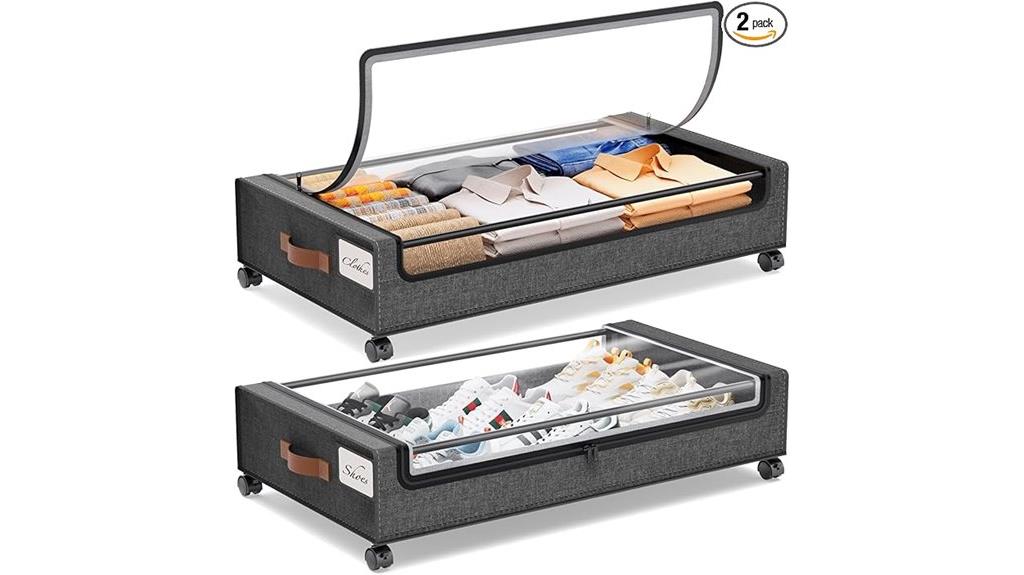 under bed storage wheels