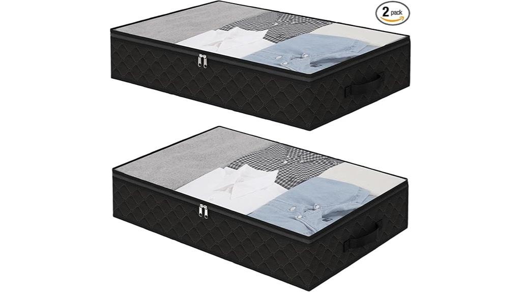 underbed storage with clear windows