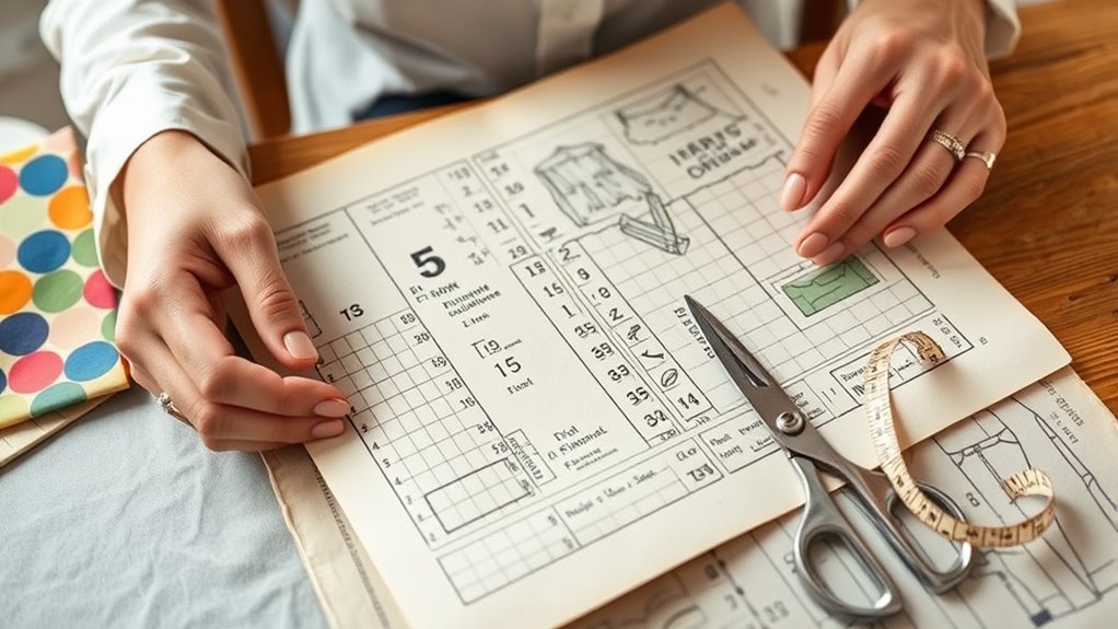 understand sewing pattern symbols