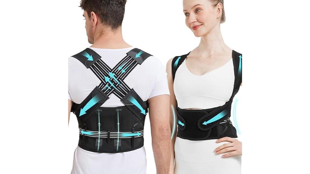 unisex back support brace