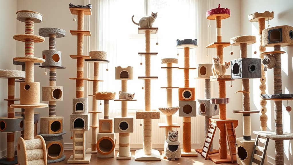 variety of cat tree designs