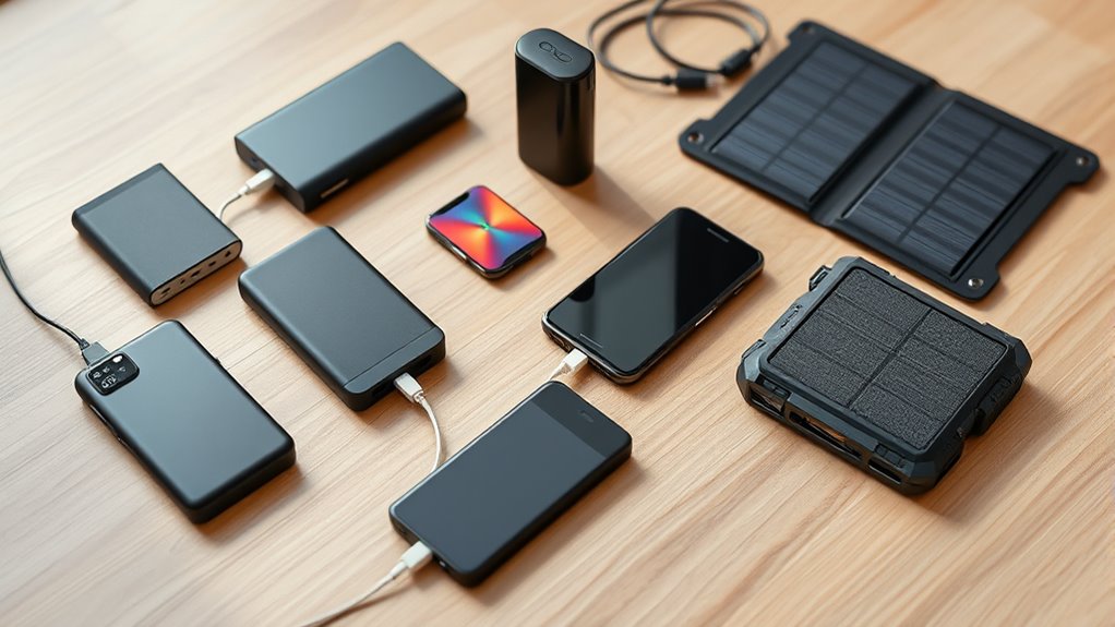 variety of portable chargers