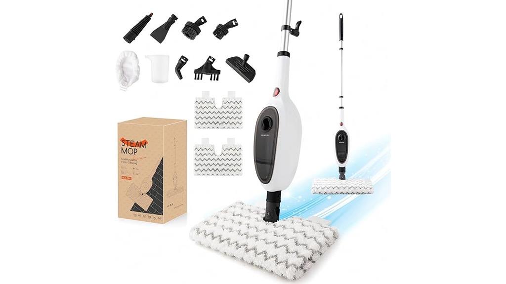 versatile fast heating steam mop