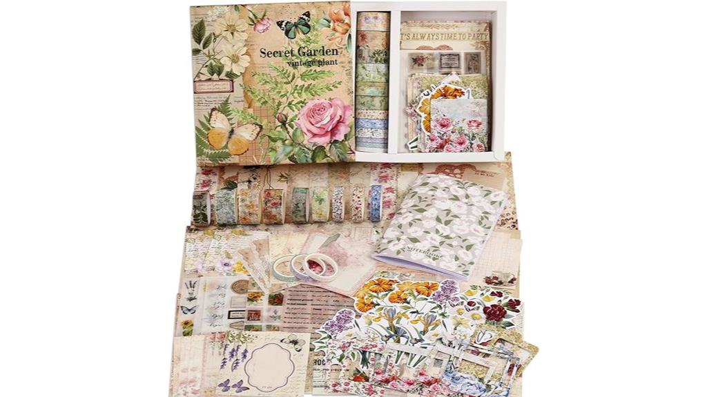 vintage botanical scrapbooking supplies