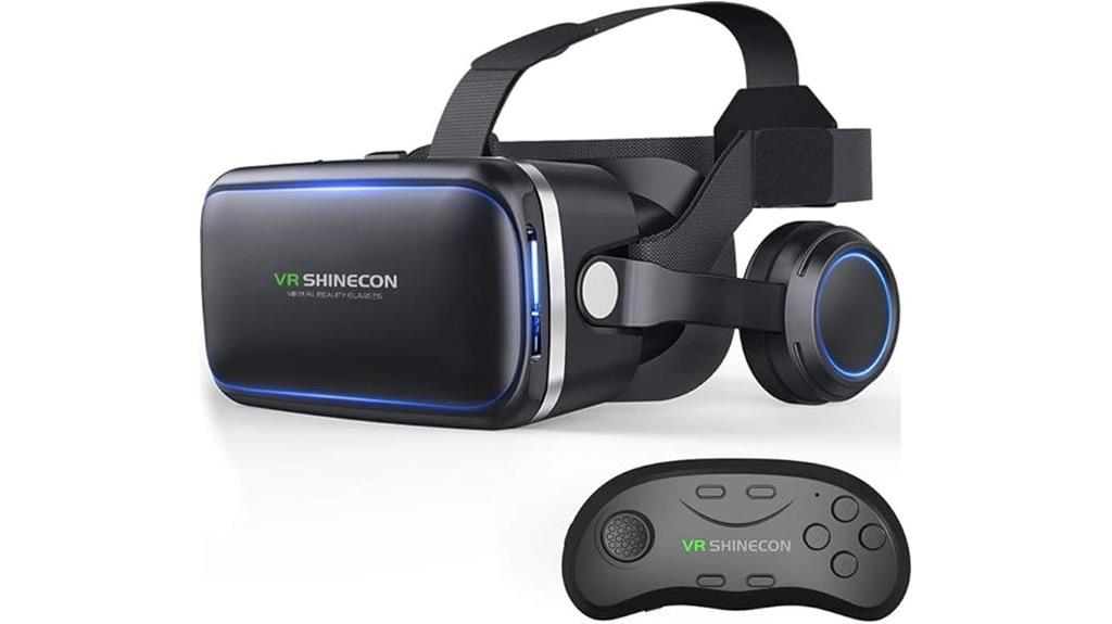 vr headset with controller