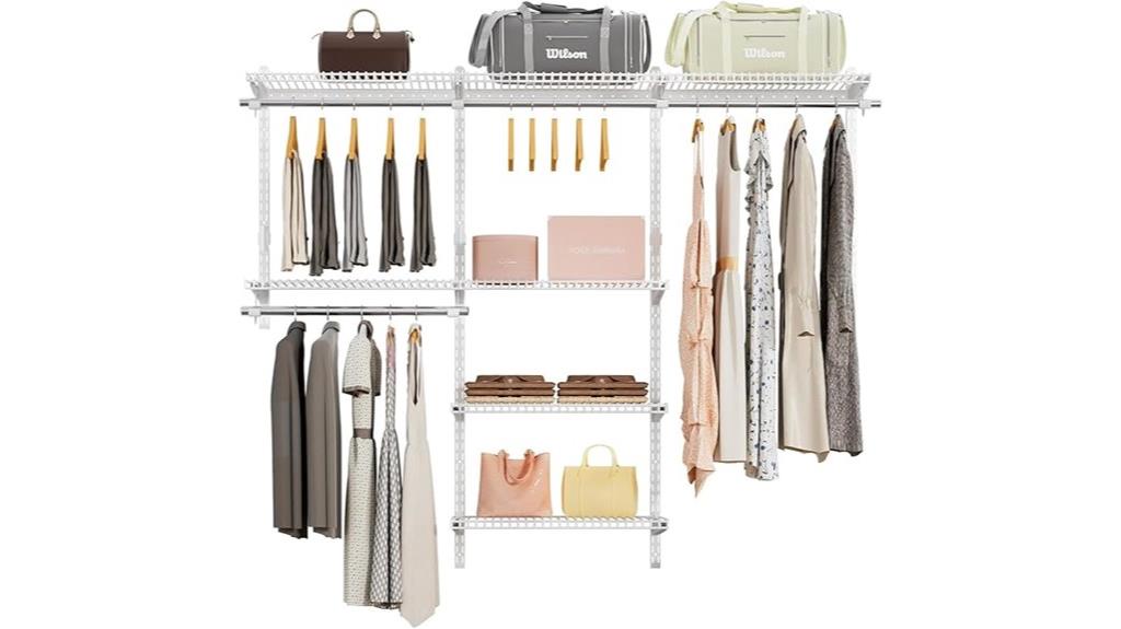 wall mounted wire closet