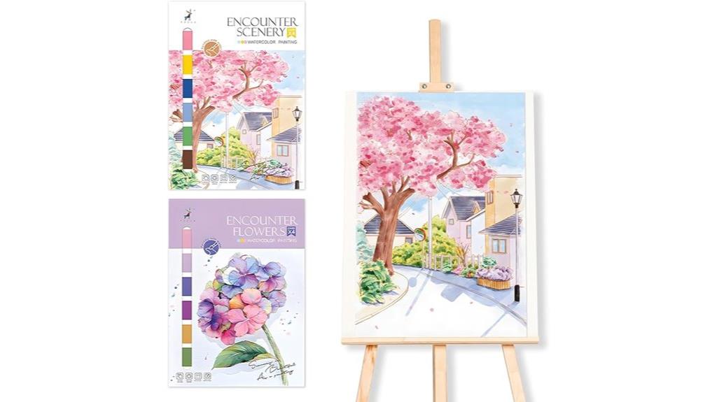 watercolor painting book set