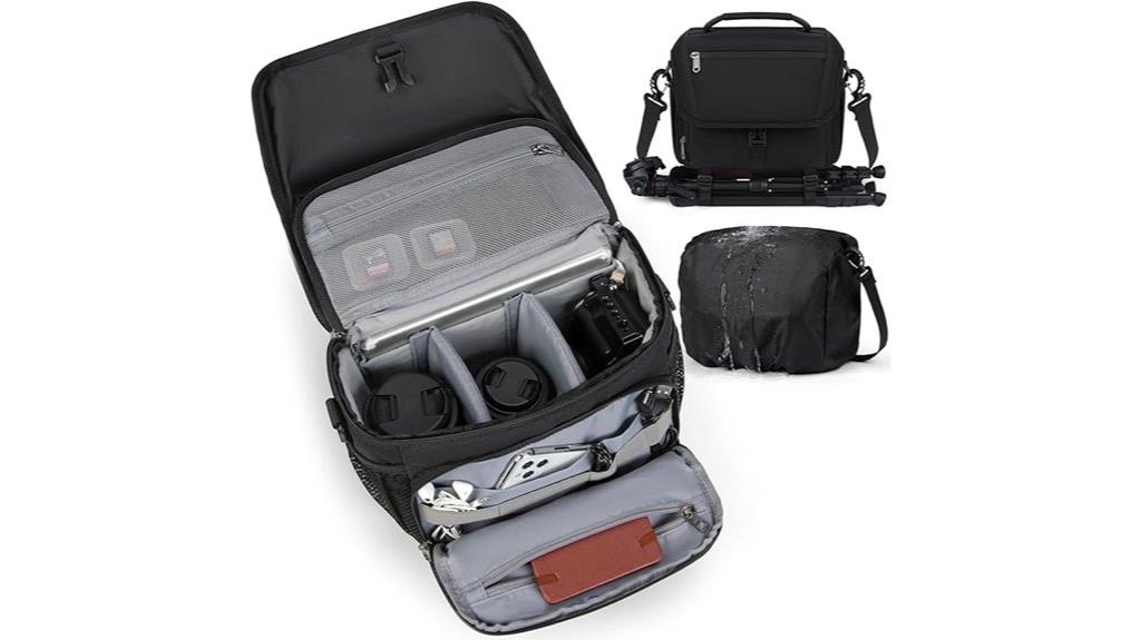 waterproof camera bag with tripod