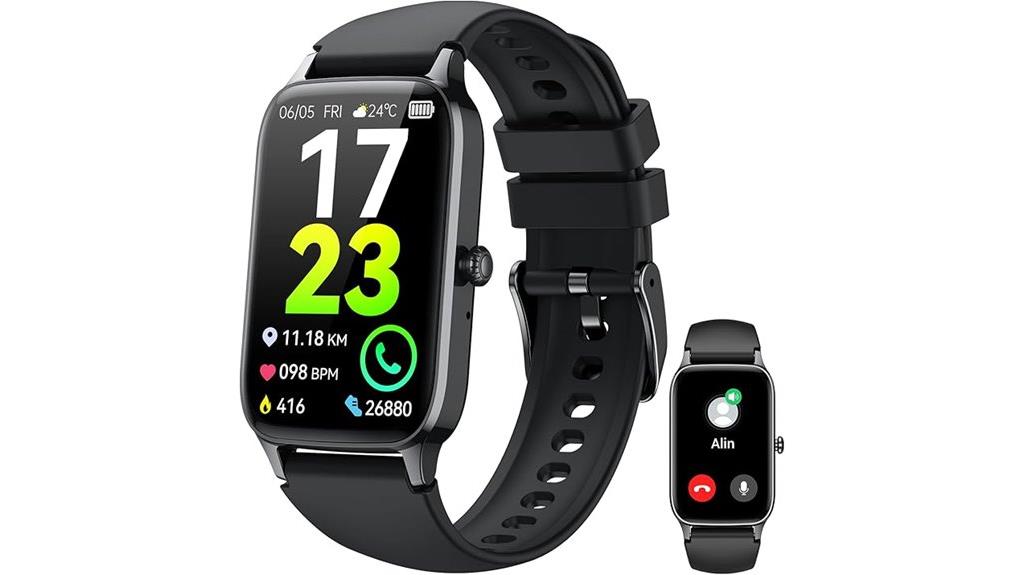 waterproof fitness smartwatch with heart