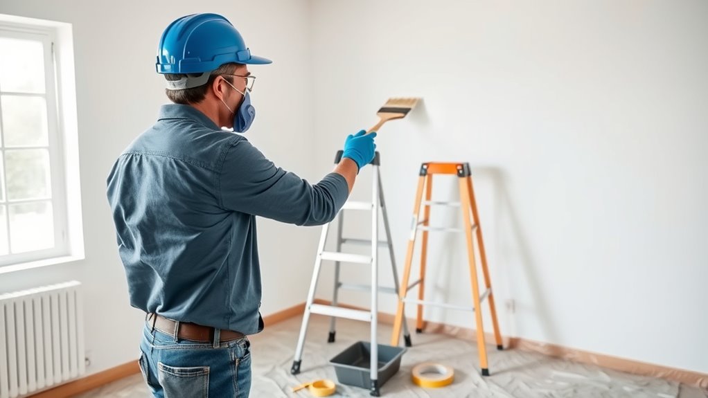 wear protective painting gear