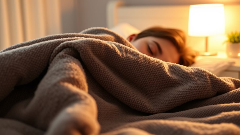 weighted blankets promote calmness