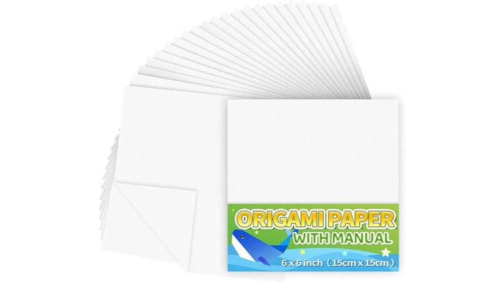 white double sided origami paper