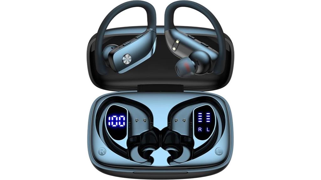 wireless bluetooth earbuds with led