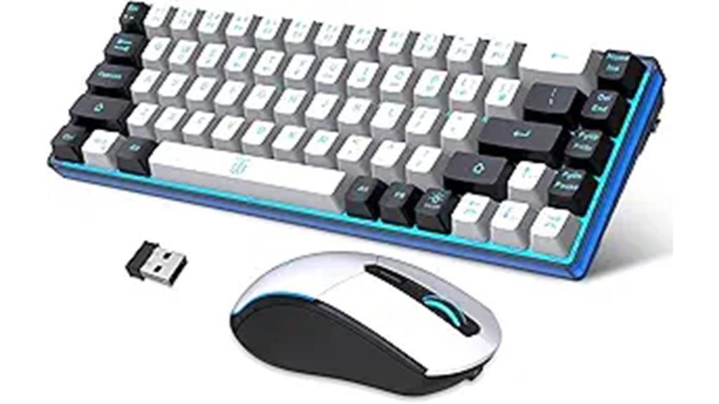 wireless gaming keyboard combo
