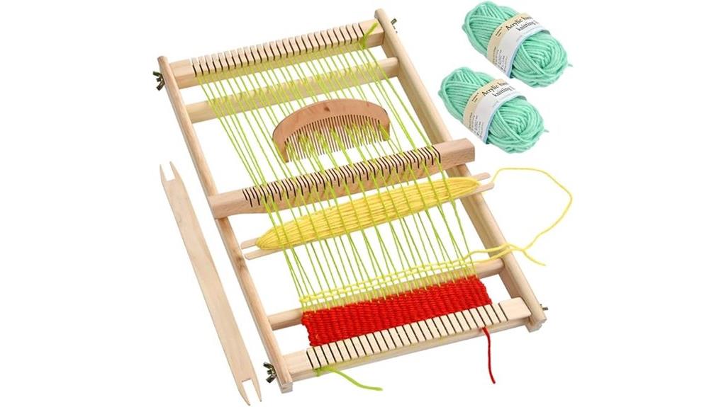 wooden large weaving loom