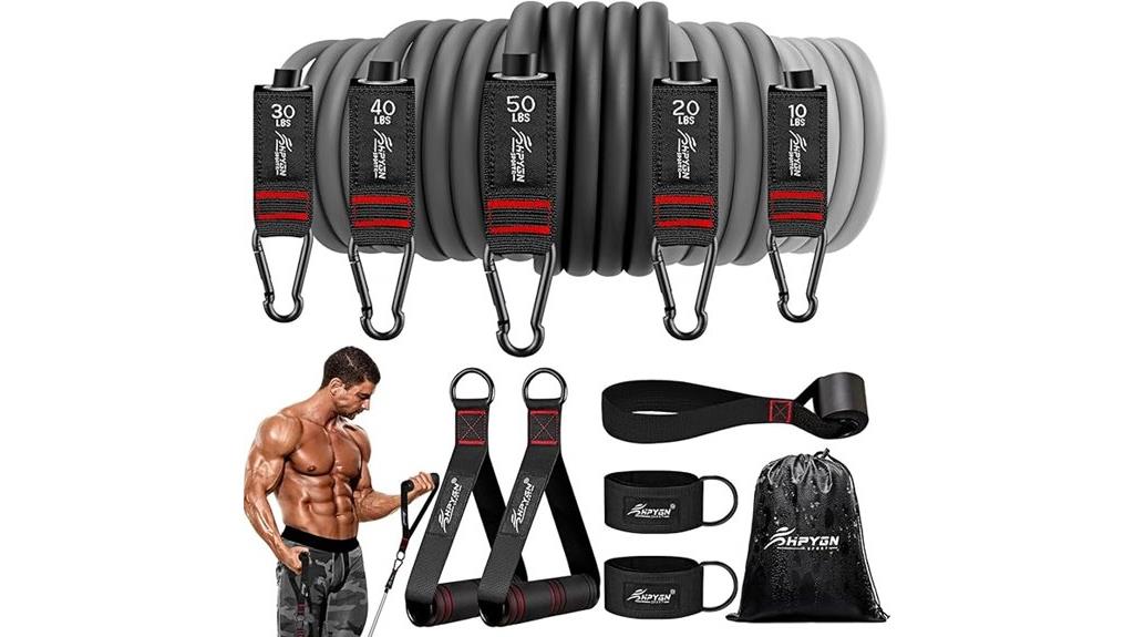 workout and therapy bands