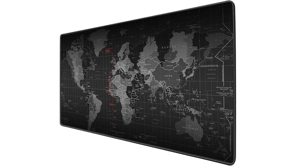 world map gaming mouse pad