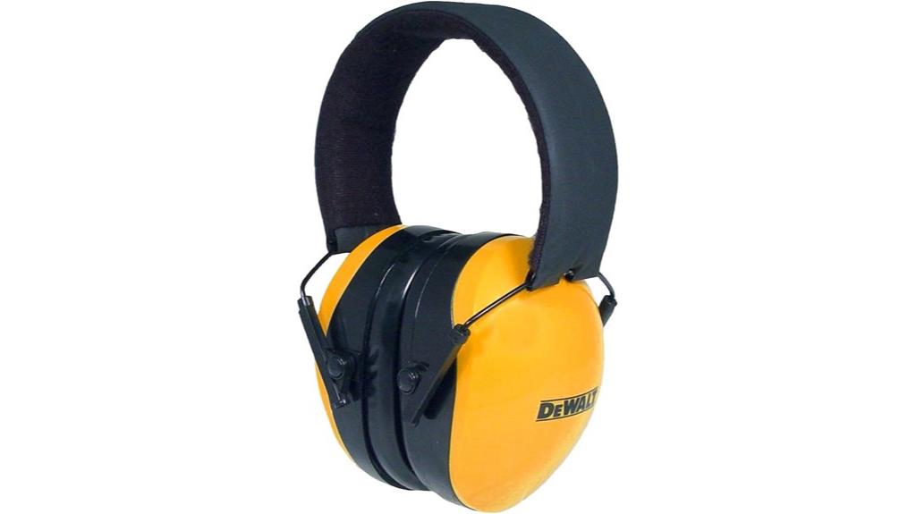 yellow and black safety earmuffs