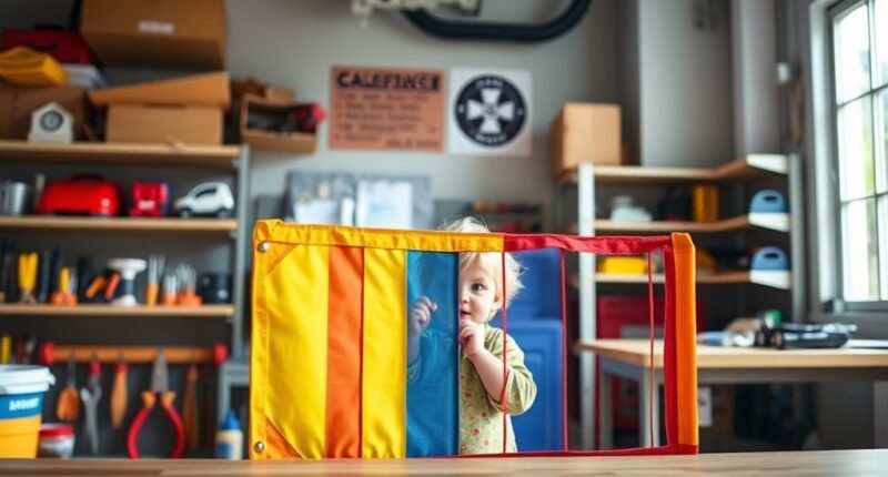 childproof tools and workshop