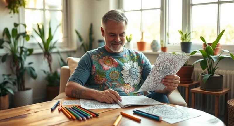 coloring promotes adult wellness