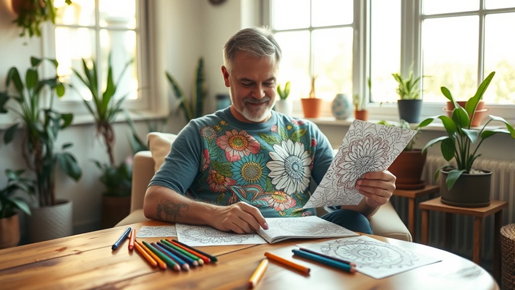 coloring promotes adult wellness