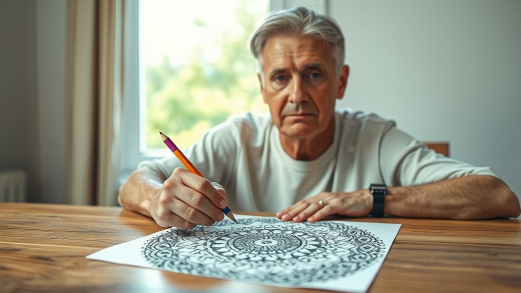 coloring promotes emotional well being