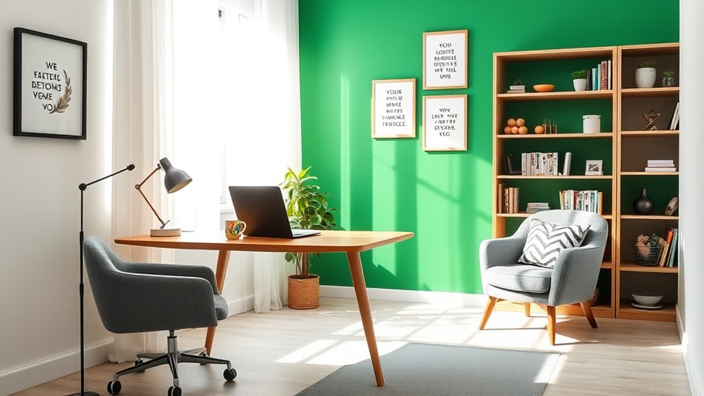 ergonomic colorful personalized workspace