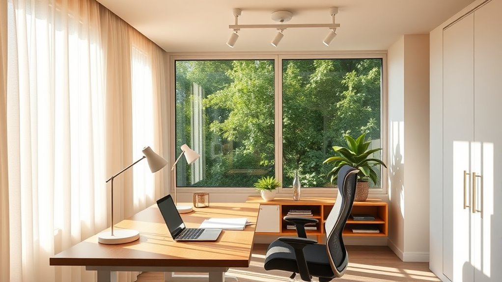 optimize home office lighting