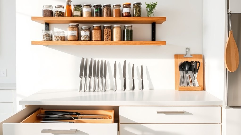 organized kitchen for efficiency