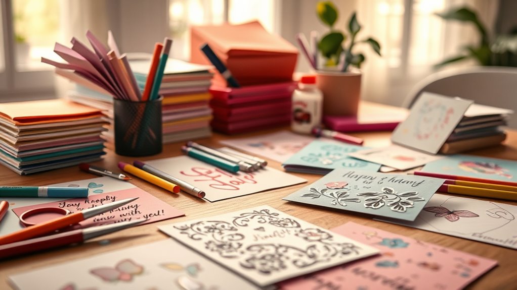 personalized creative card embellishments