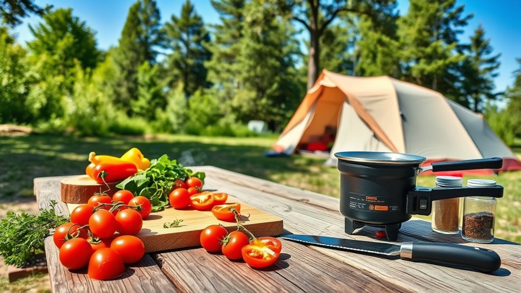 smart camping meal prep