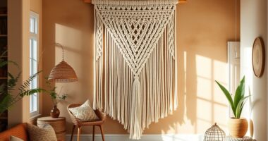 boho macram wall decor