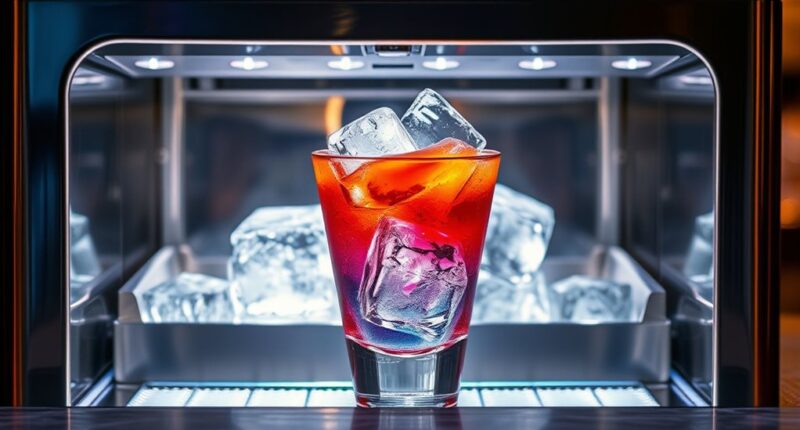 clear ice enhances drinks