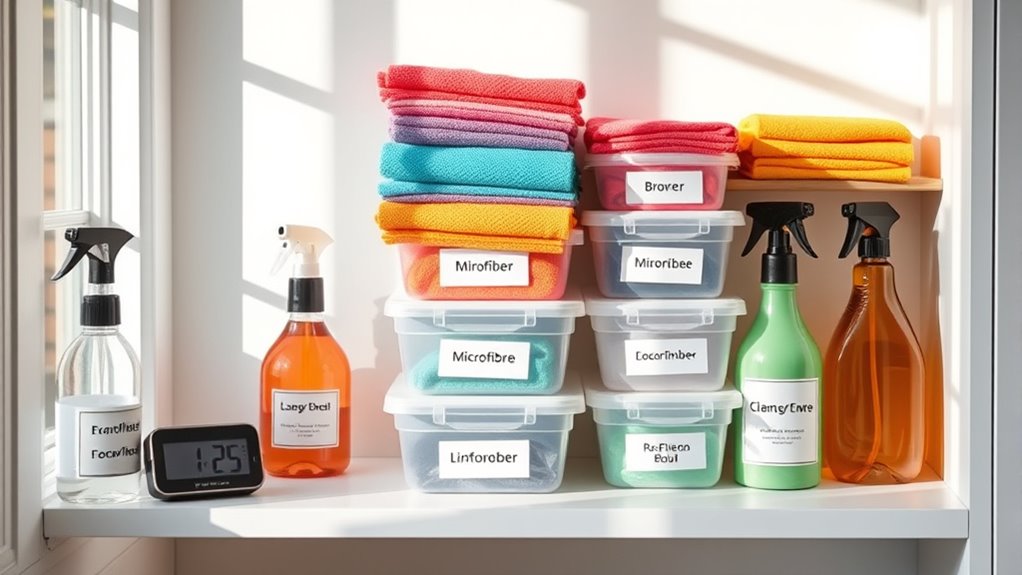 consistent manageable cleaning routines