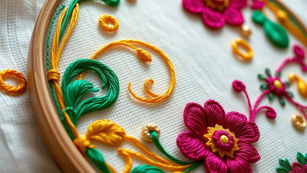 contemporary embroidery pattern revival