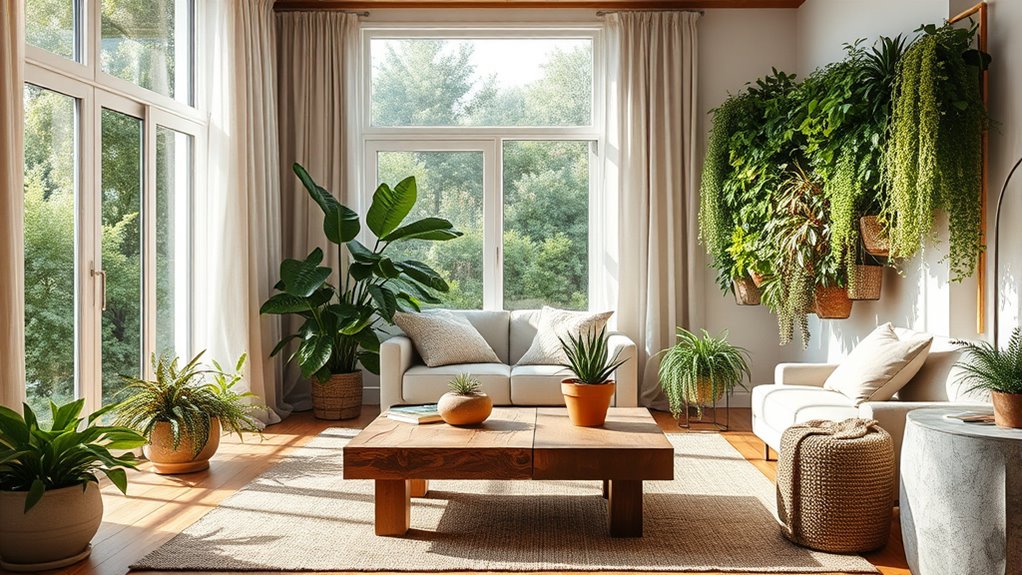 indoor plants boost well being