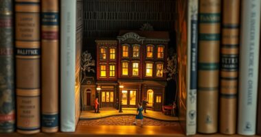 miniature book nook scenes
