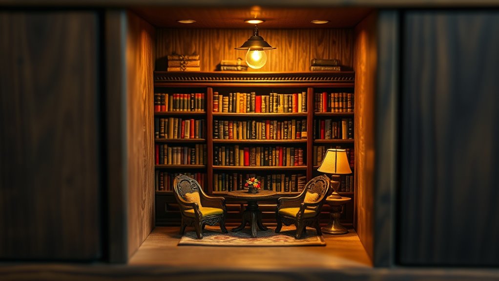 miniature worlds with intricate details