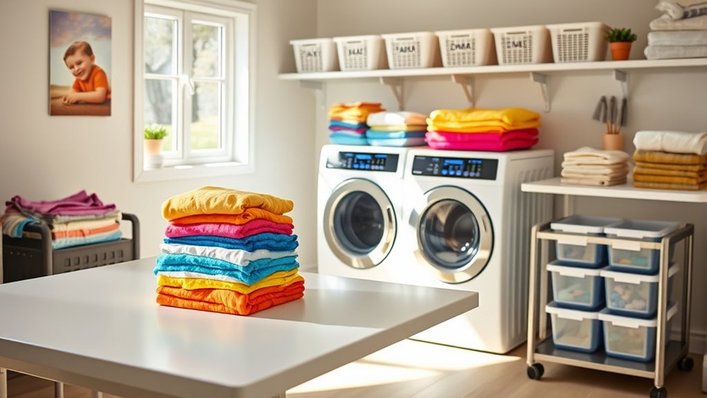 organized laundry solutions for families