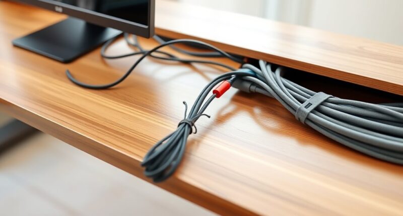 organized wires for safety