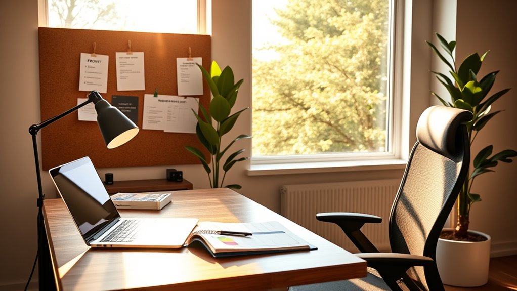 organized workspace boosts productivity