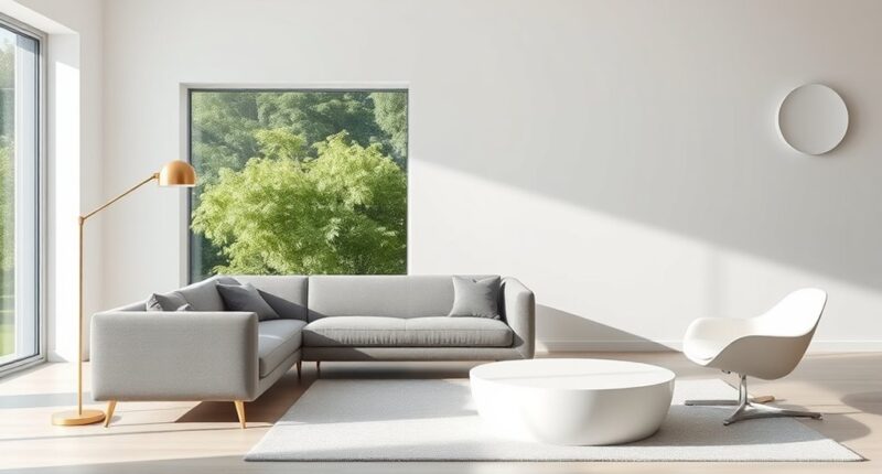 simple spacious furniture free