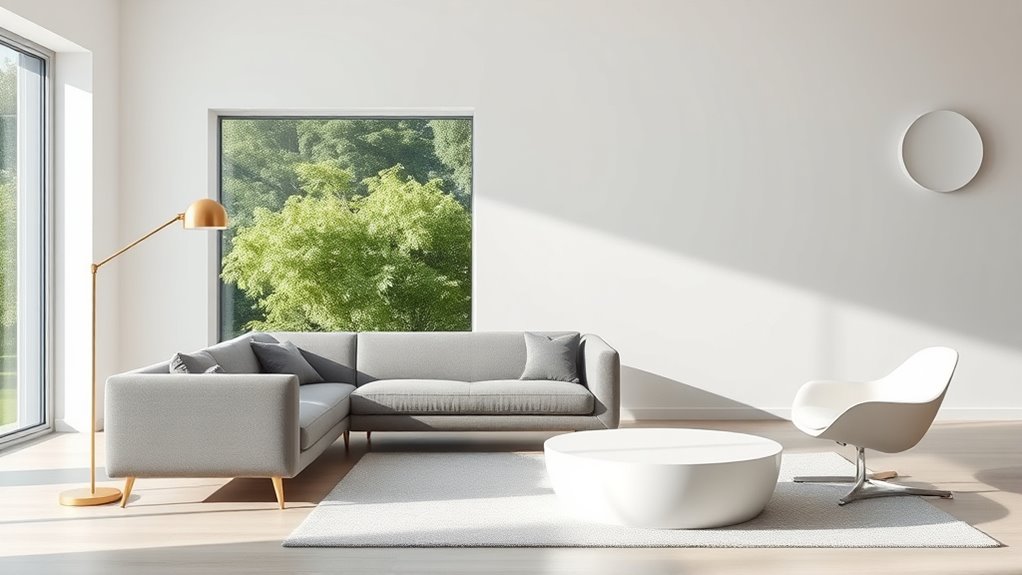 simple spacious furniture free