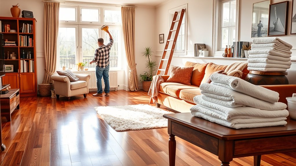 winter home deep cleaning