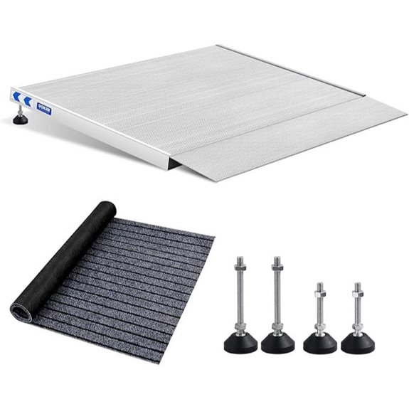 Aluminum Wheelchair Ramp with Non-Slip Mat 36 Wide