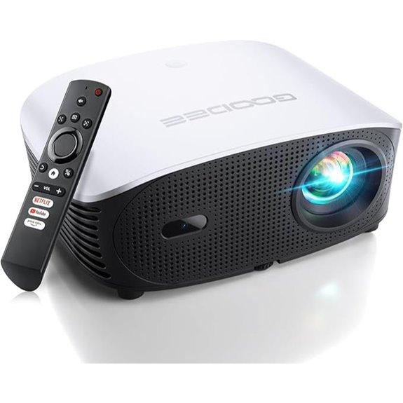 GooDee 4K Smart Projector with WiFi Bluetooth