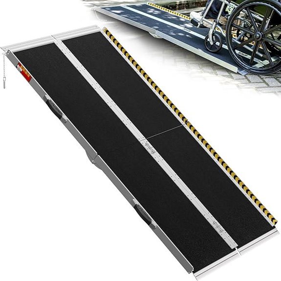 VNN 6FT Non-Slip Aluminum Wheelchair Ramp